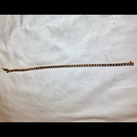 Micheal Kors 10k Rose Gold tennis bracelet - Picture 2 of 10